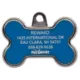 Product TagWorks® Elegance Collection Chrome Bone Personalized Pet ID Tag