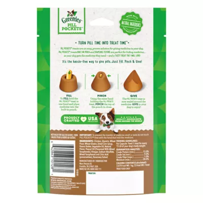 Product Greenies Pill Pockets Capsule Sized Peanut Butter Flavored Dog Treats - Pill Adminstration Assistant