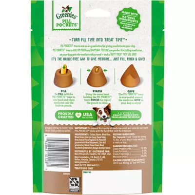 Product Greenies Pill Pockets Capsule Sized Peanut Butter Flavored Dog Treats - Pill Adminstration Assistant