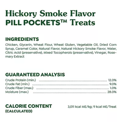 Product Greenies Pill Pockets Natural Adult Dog Treats Tablet Size Hickory Smoke Flavour