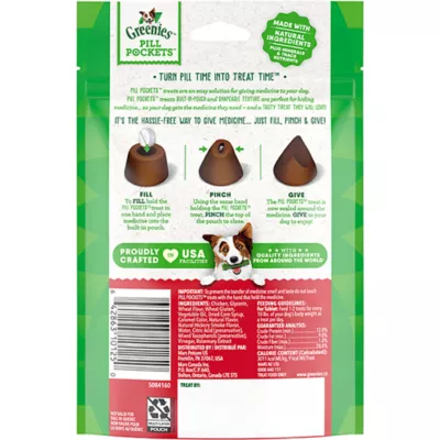 Product Greenies Pill Pockets Natural Adult Dog Treats Tablet Size Hickory Smoke Flavour