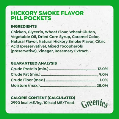 Greenies Pill Pockets Natural Adult Dog Treats Tablet Size Hickory Smoke Flavour - Image 9