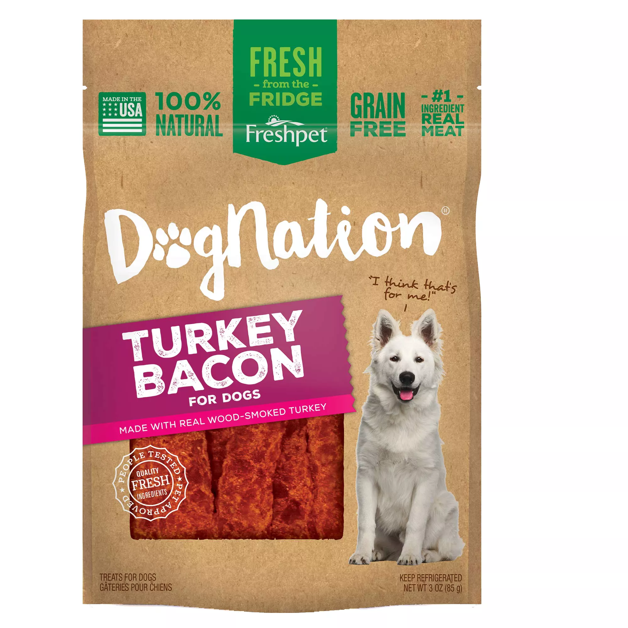 Dog Nation® Fresh Adult Dog Treat - Bacon