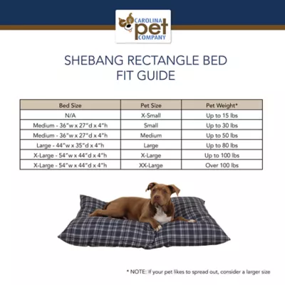 Product Carolina Pet Plaid Indoor/Outdoor Dog Bed