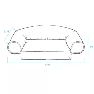 Product Carolina Pet Orthopedic Comfort Couch Personalized Dog Bed