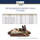 Product Carolina Pet Orthopedic Comfort Couch Personalized Dog Bed