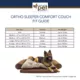 Product Carolina Pet Orthopedic Comfort Couch Personalized Dog Bed