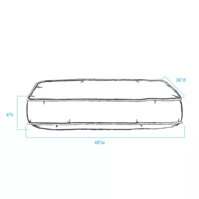 Carolina Pet Indoor/Outdoor Striped Dog Bed - Image 3