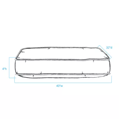 Product Carolina Pet Indoor/Outdoor Striped Dog Bed