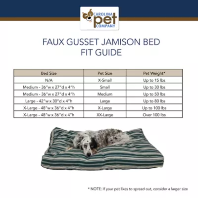 Carolina Pet Indoor/Outdoor Striped Dog Bed - Image 4