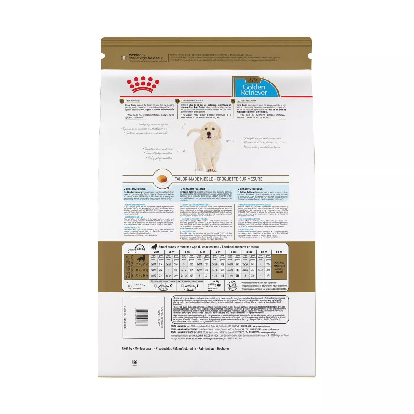 Royal Canin Breed Health Nutrition Golden Retriever Breed Specific Puppy Dog Dry Food 30 lb