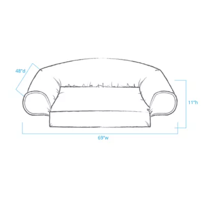 Product Carolina Pet Orthopedic Comfort Couch Personalized Dog Bed