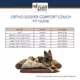 Product Carolina Pet Orthopedic Comfort Couch Personalized Dog Bed