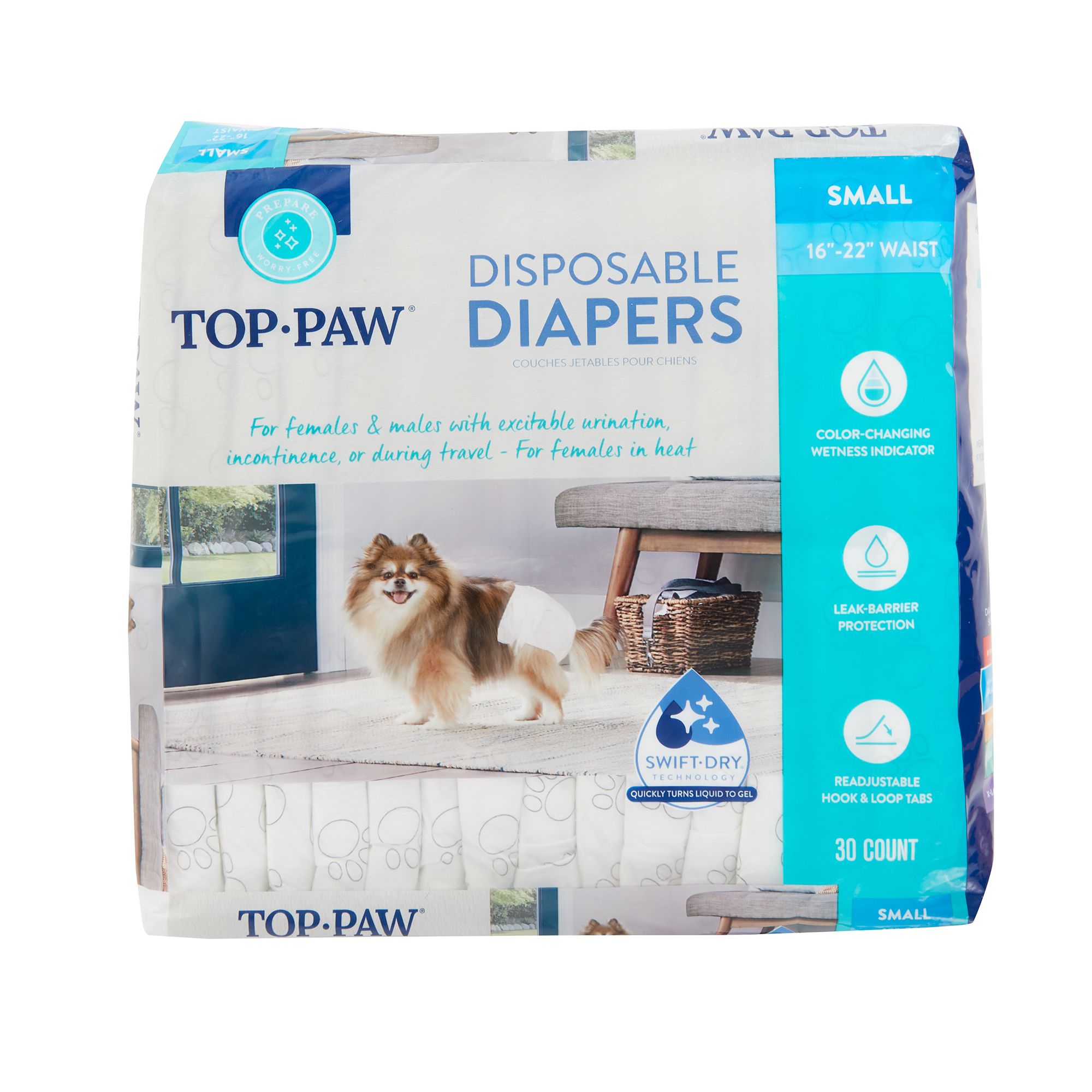 Top paw sale disposable diapers