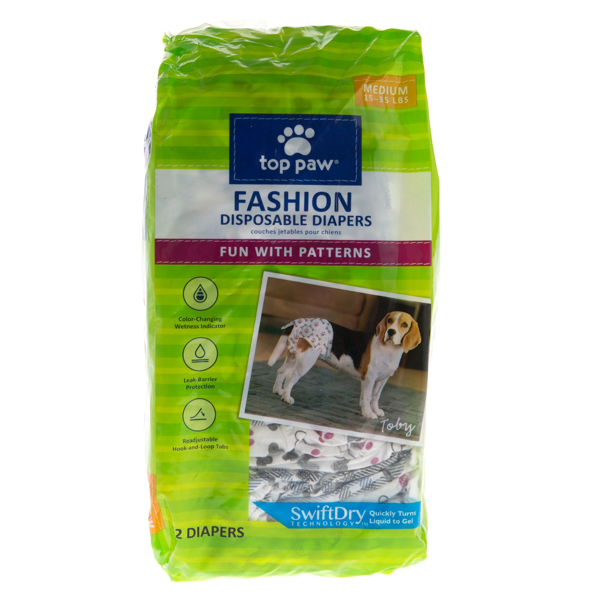 Top Paw® Disposable Fashion Dog Diapers dog Potty Training PetSmart