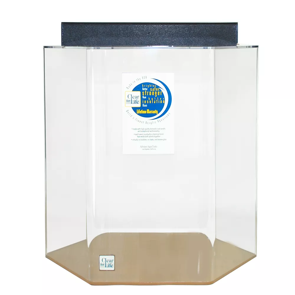 Clear-For-Life 34 Gallon Hexagon Aquarium