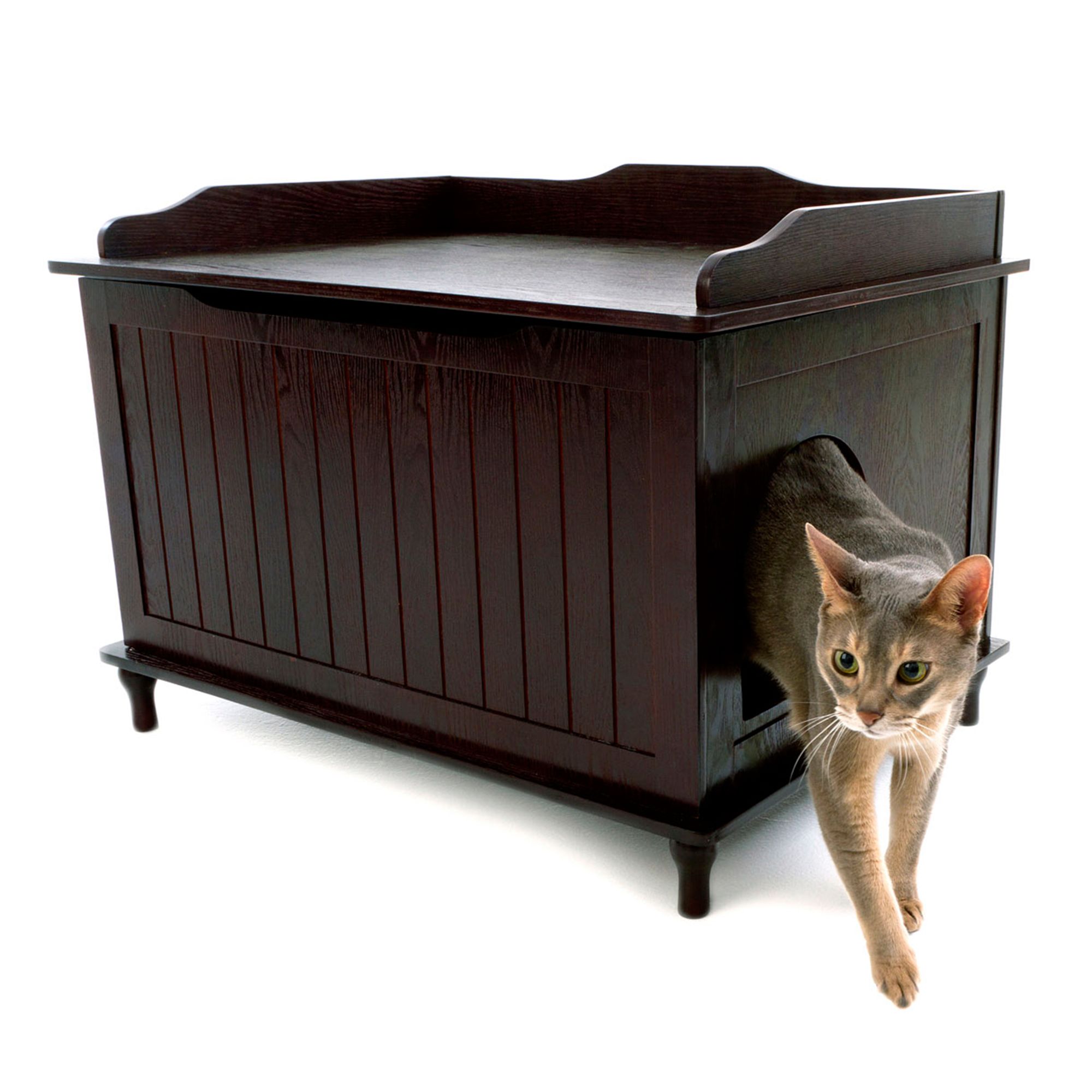 Designer Catbox Cat Wood Litter Box Enclosure Cat Litter Boxes