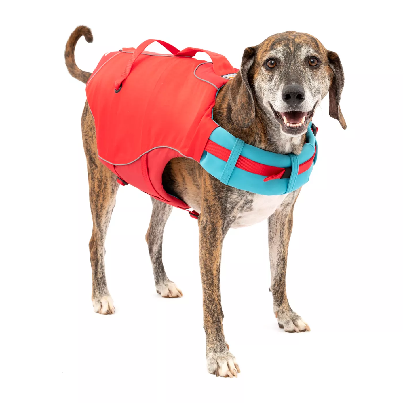 Kurgo Surf n Turf Dog Life Jacket Dog PFD Reflective Adjustable Chili Red