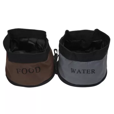 Product Pet Life Double Bowl Waterproof Travel Pet Bowl