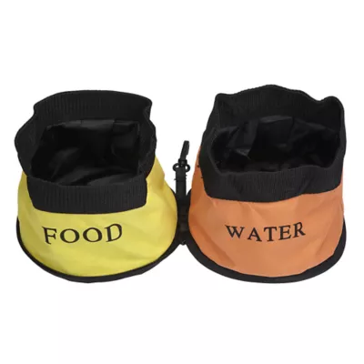 Product Pet Life Double Bowl Waterproof Travel Pet Bowl