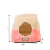 Armarkat Orange & Beige Soft Velvet Enclosed Cat Bed image thumbnail 6