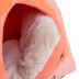 Armarkat Little House Orange Luxe Velvet Covered Cat Bed image thumbnail 4