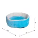 Product Armarkat Sky Blue & Ivory Luxe Velvet Cuddler Pet Bed