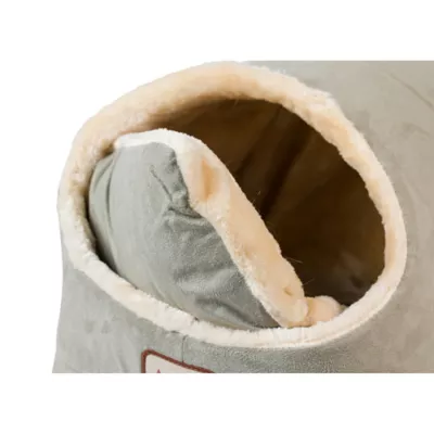 Product Armarkat Sage Green & Beige Faux Suede and Faux Fur Covered Cat Bed