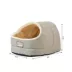 Armarkat Sage Green & Beige Faux Suede and Faux Fur Covered Cat Bed image thumbnail 7