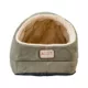 Product Armarkat Sage Green & Beige Faux Suede and Faux Fur Covered Cat Bed