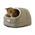 Armarkat Sage Green & Beige Faux Suede and Faux Fur Covered Cat Bed image thumbnail 2