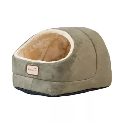 Product Armarkat Sage Green & Beige Faux Suede and Faux Fur Covered Cat Bed