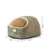 Armarkat Sage Green & Beige Faux Suede and Faux Fur Covered Cat Bed image thumbnail 6