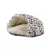 Armarkat Sage Green Faux Suede Paw Print Covered Cat Bed image thumbnail 1