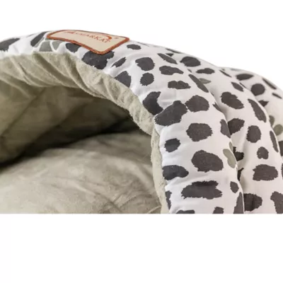 Product Armarkat Sage Green Faux Suede Paw Print Covered Cat Bed