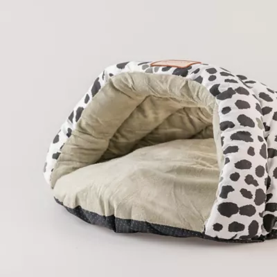 Product Armarkat Sage Green Faux Suede Paw Print Covered Cat Bed