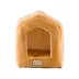 Armarkat Beige & Brown House Shaped Covered Cat Bed image thumbnail 1