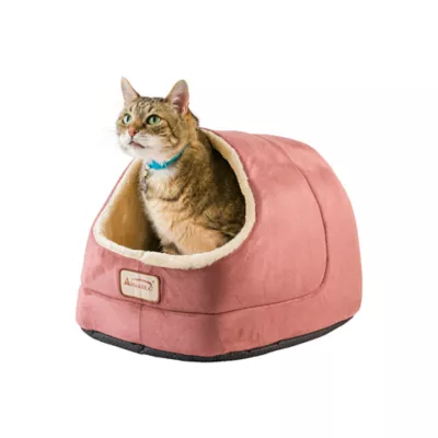 Product Armarkat Sage Green & Beige Faux Suede and Faux Fur Covered Cat Bed