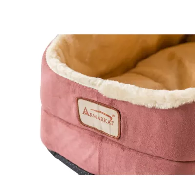 Product Armarkat Sage Green & Beige Faux Suede and Faux Fur Covered Cat Bed