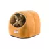 Armarkat Ivory & Brown Luxe Velvet Covered Cat Bed image thumbnail 4