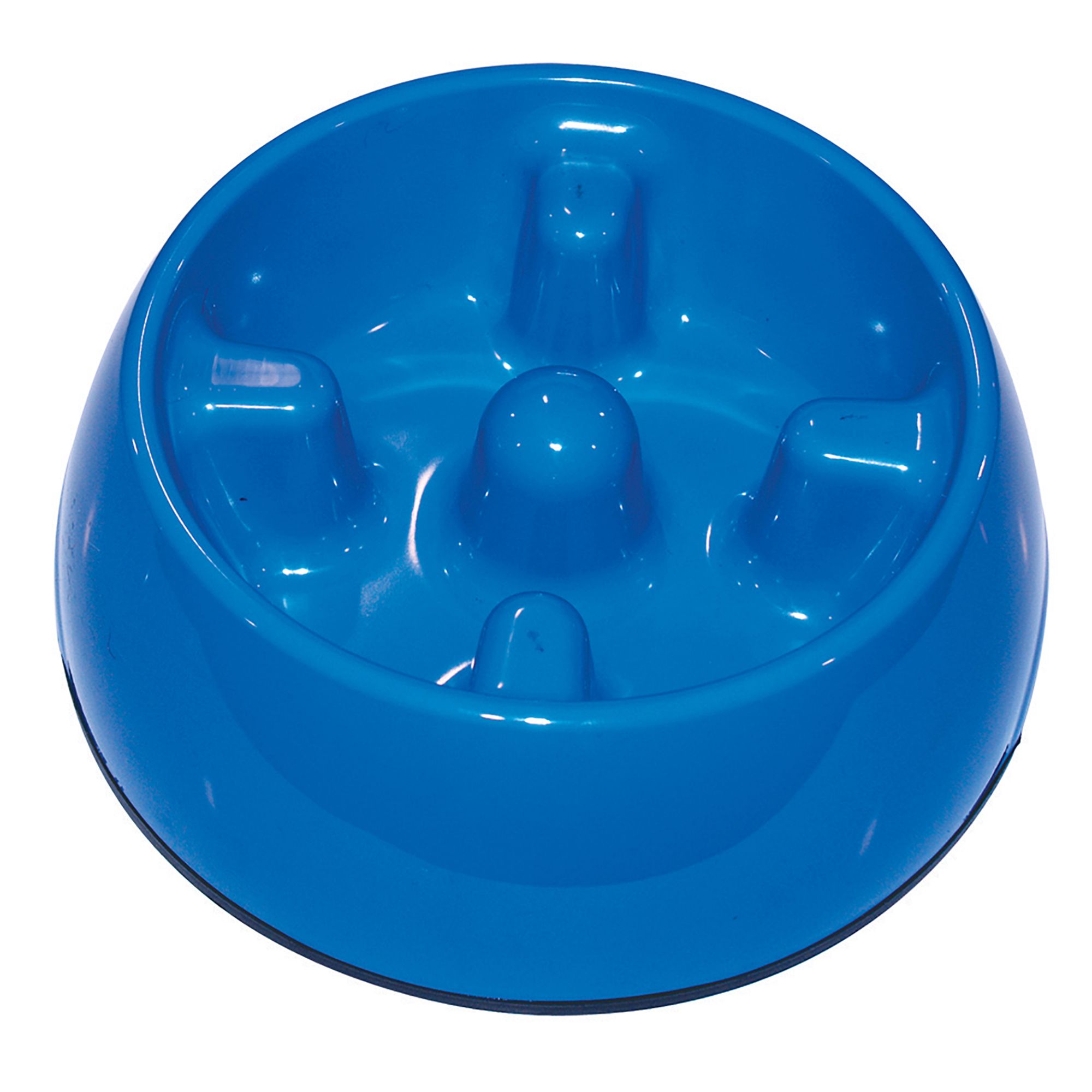 Dogit Go Slow Anti Gulping Dog Bowl Blue Small