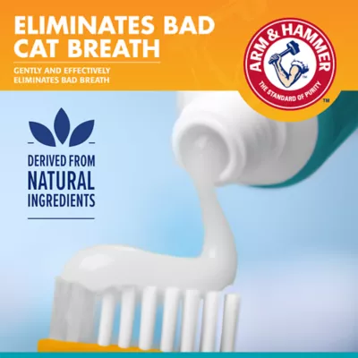 Arm & Hammer Cat Fresh Breath Dental Kit w/ Baking Soda, Tartar Control, TunaToothpaste, 2.5 oz - Image 7
