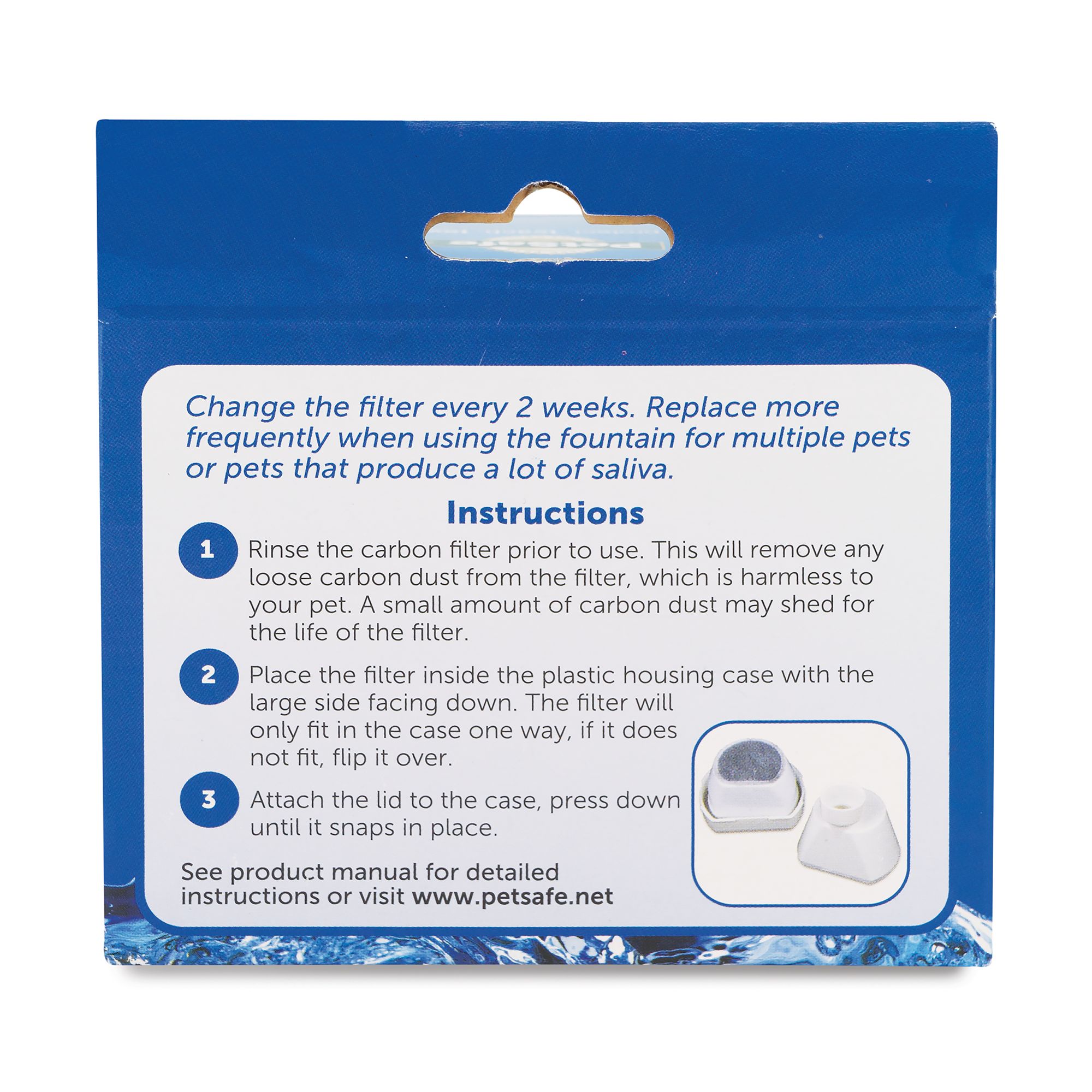 PetSafe Drinkwell Replacement Carbon Filters Ceramic Water Fountain Filters 4 Pack