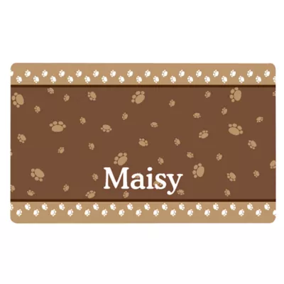 Drymate® Paw Border Waterproof Personalized Pet Mat - Image 1