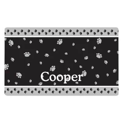 Drymate® Paw Border Waterproof Personalized Pet Mat - Image 1