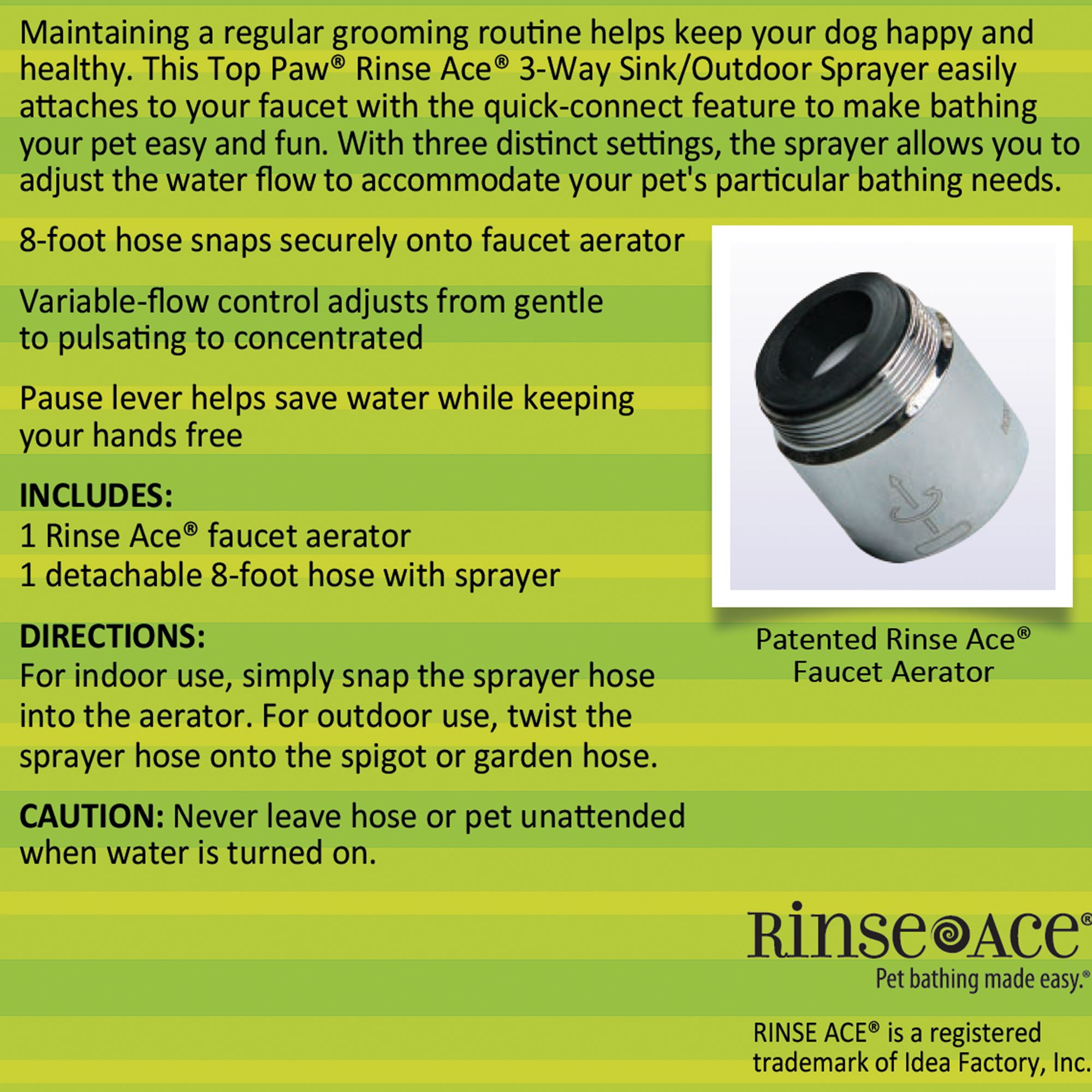 Top Paw 3 Way Faucet Pet Sprayer Dog Bathing Equipment Petsmart