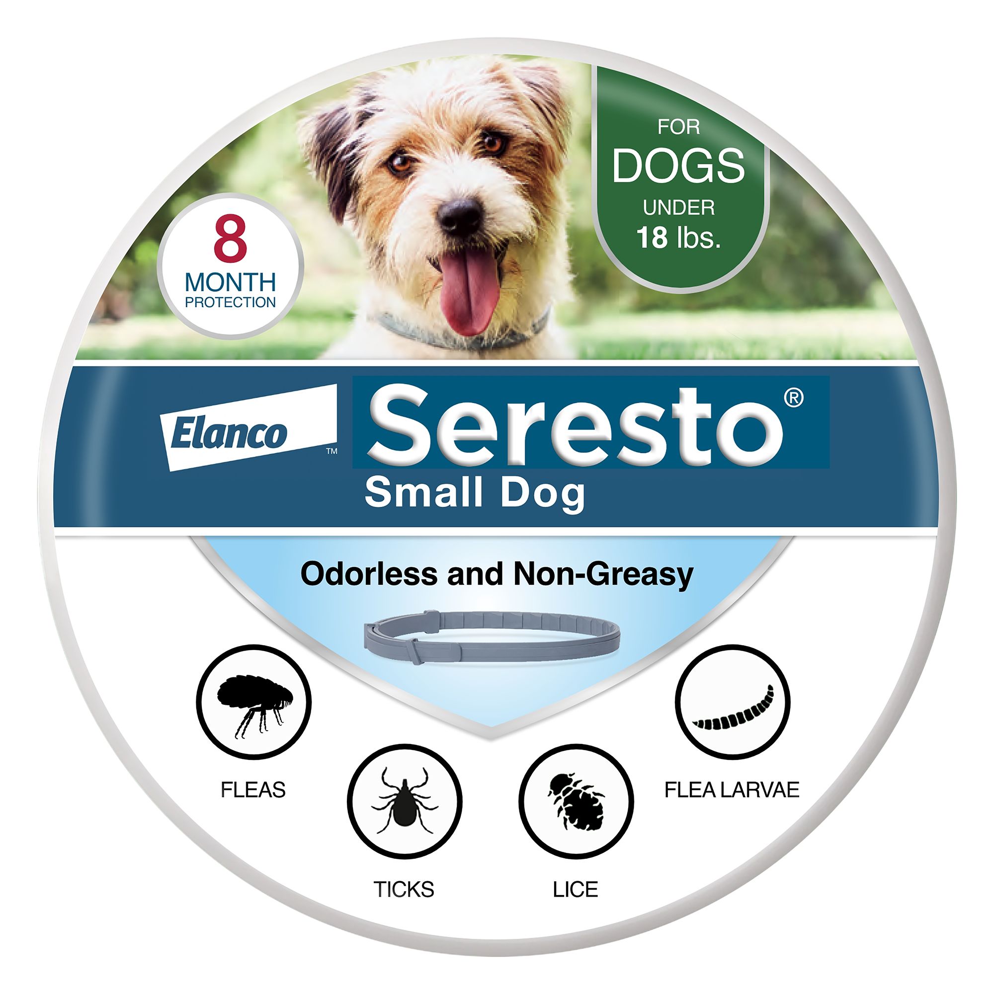 Seresto Flea and Tick Prevention Collar for Large Dogs, 8 Month Prevention, 1.6 oz