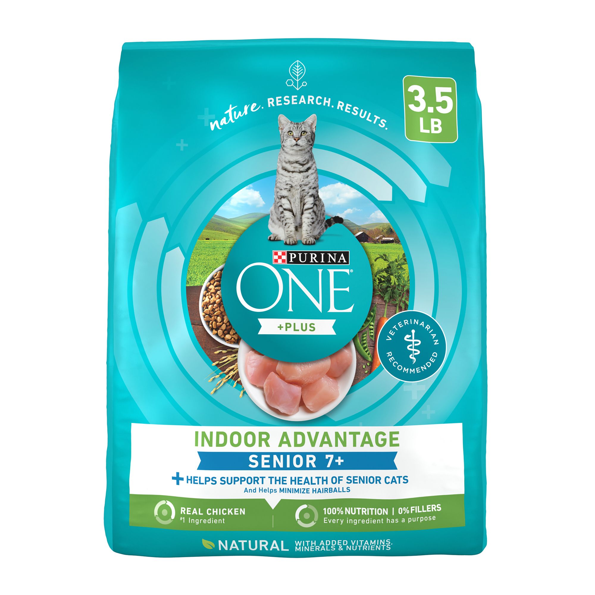 Purina ONE Plus Vibrant Maturity Senior Cat Dry Food Chicken