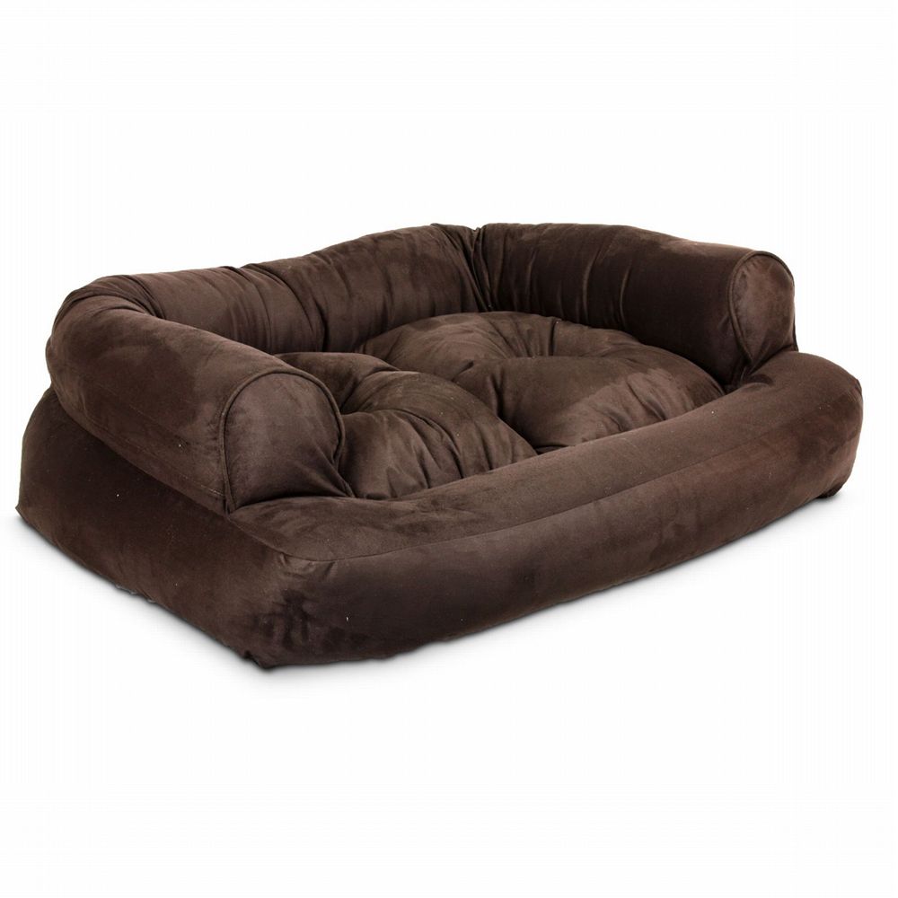 Snoozer Overstuffed Luxury Pet Sofa Large Hot Fudge