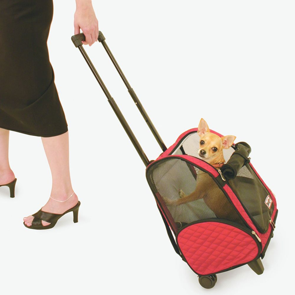 Pet carrier 2025 with wheels petsmart